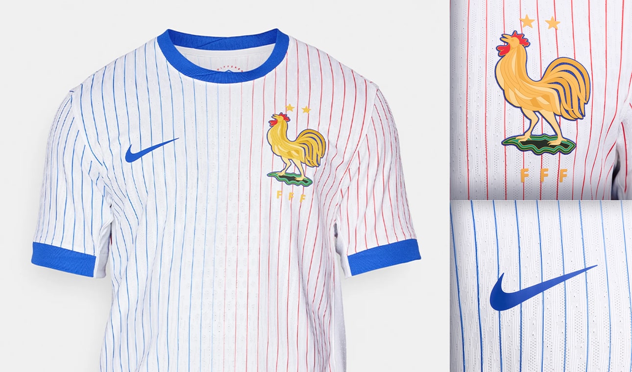 Details of the France 2024 II Nike  jersey